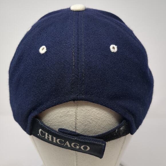 Chicago Strapback Baseball Cap Blue One Size Adjustable Embroidered Sam's Cap - Picture 6 of 9